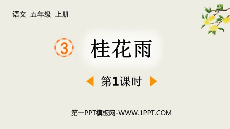 图片[1]-《桂花雨》PPT下载(第1课时)-第一PPT