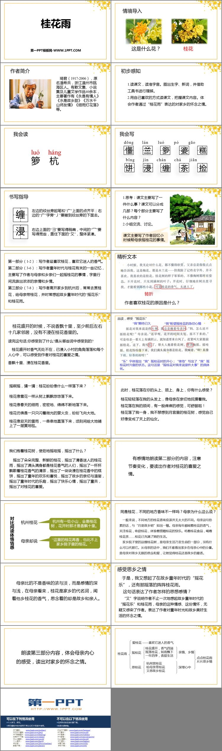 图片[2]-《桂花雨》PPT精品免费课件-第一PPT