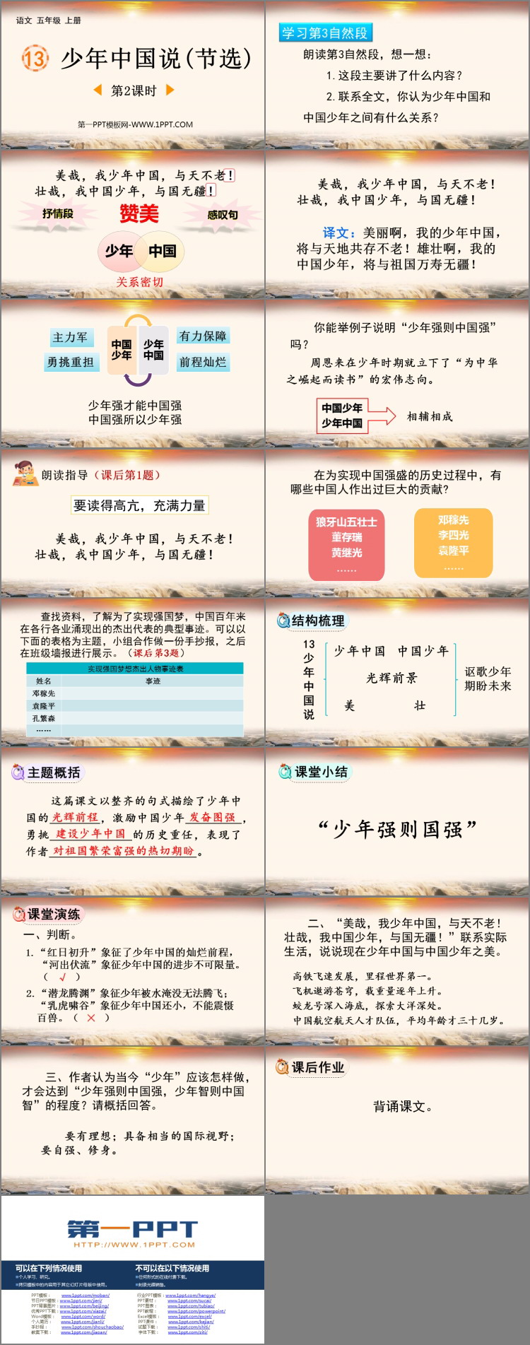 图片[2]-《少年中国说》PPT优秀课件(第2课时)-第一PPT