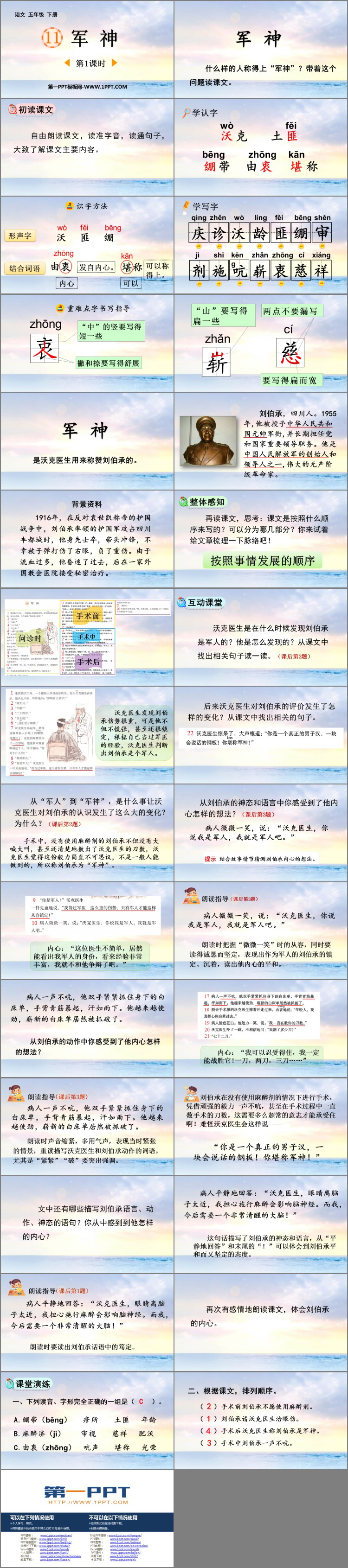 图片[2]-《军神》PPT免费课件(第1课时)-第一PPT