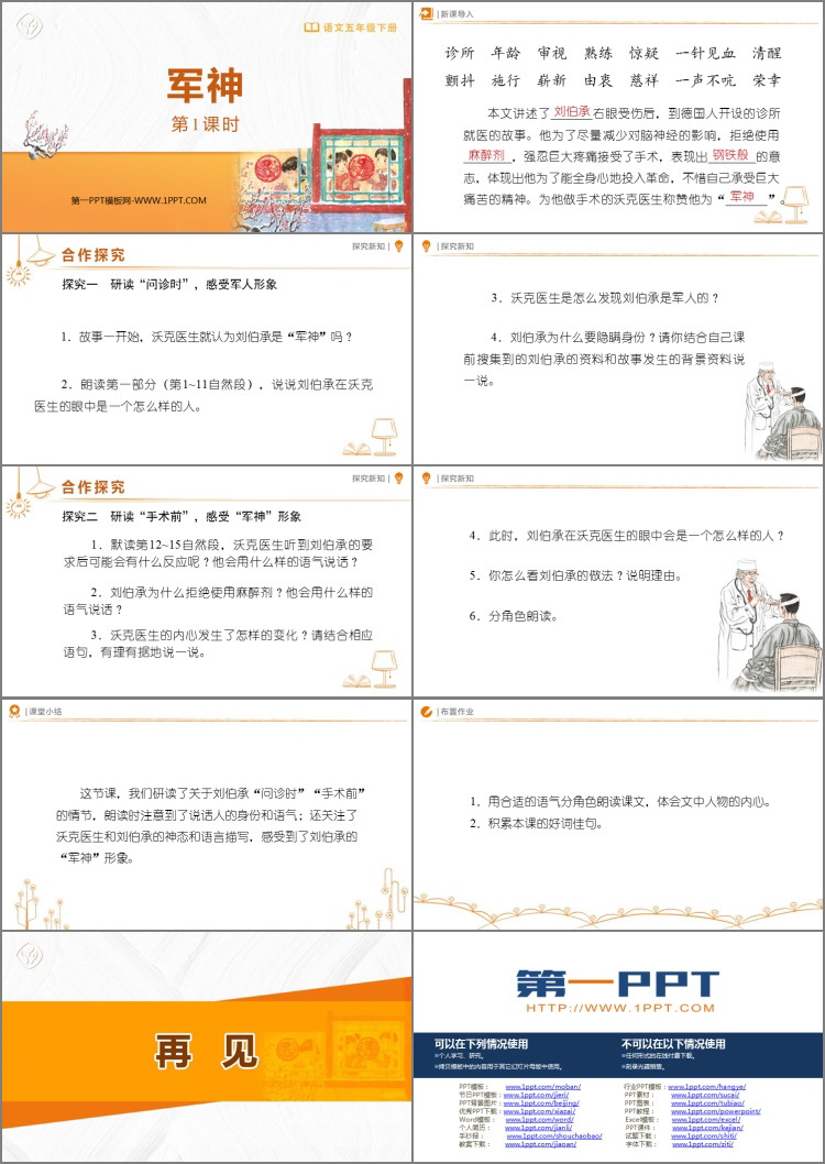 图片[2]-《军神》PPT免费下载(第1课时)-第一PPT