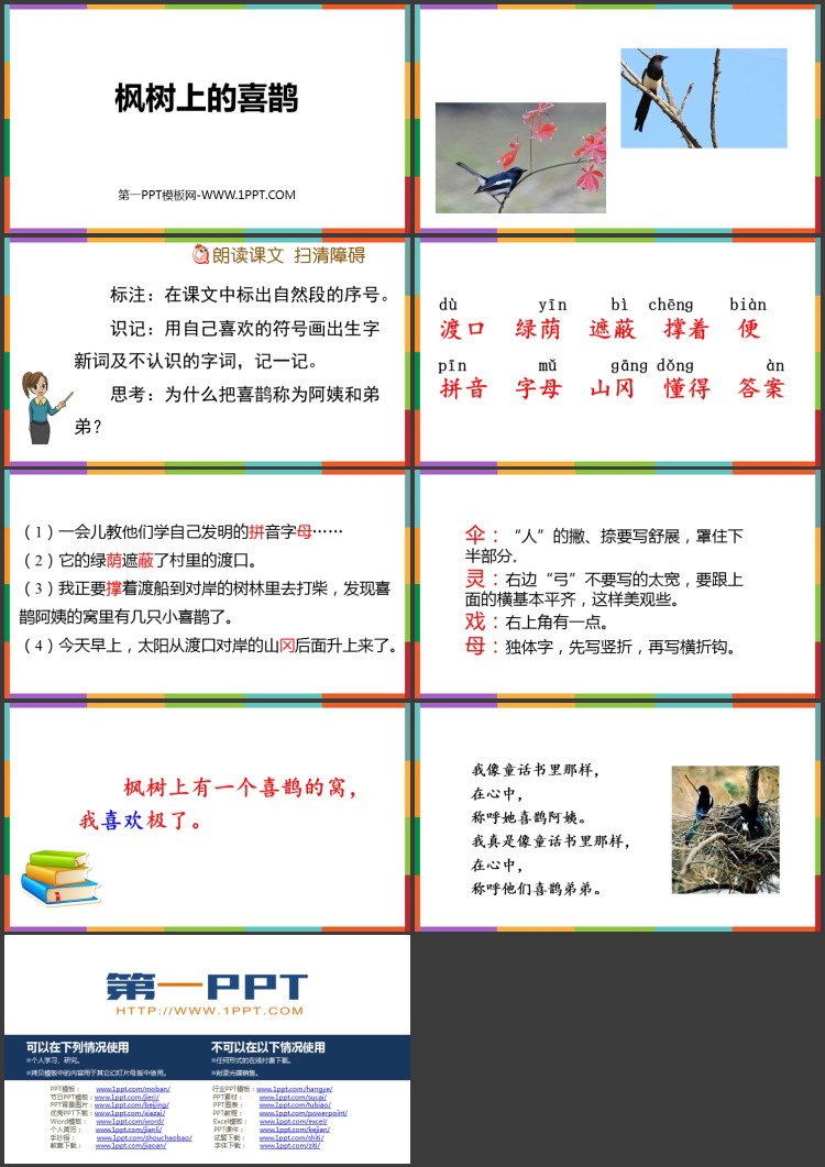 图片[2]-《枫树上的喜鹊》PPT免费课件下载-第一PPT