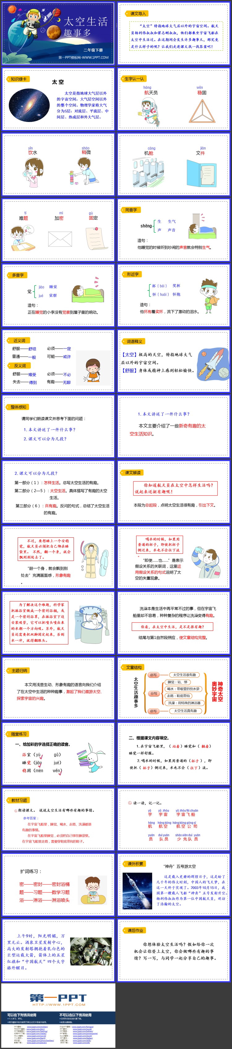 图片[2]-《太空生活趣事多》PPT免费教学课件下载-第一PPT