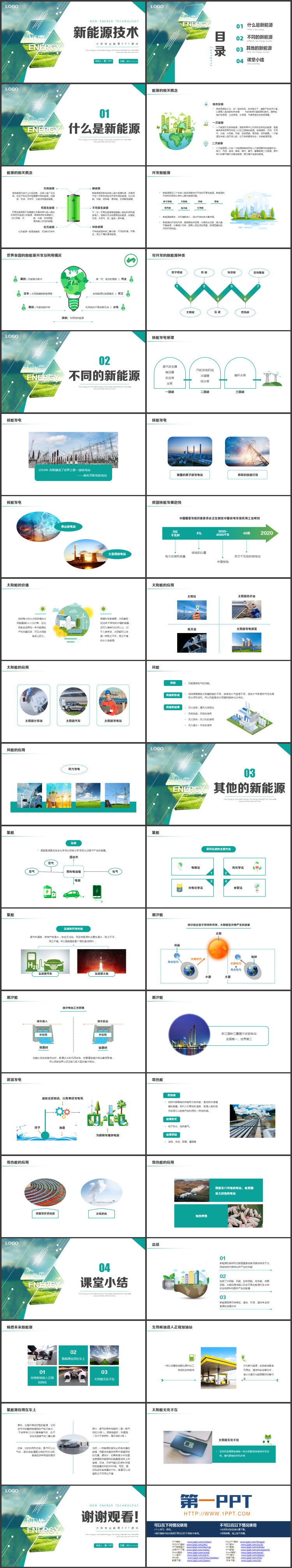 图片[2]-绿色新能源技术大学专业教育PPT模板-第一PPT