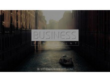简洁扁平欧美风格商务PPT模板-第一PPT