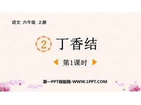 《丁香结》PPT免费下载(第1课时)-第一PPT