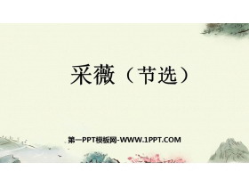 《采薇》PPT精品课件-第一PPT