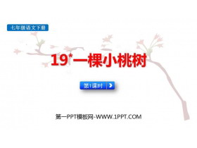 《一棵小桃树》PPT下载(第1课时)-第一PPT
