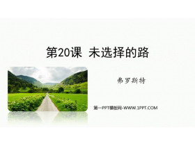 《未选择的路》PPT精品教学课件-第一PPT