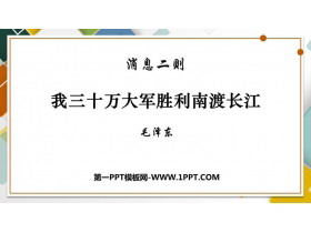 《我三十万大军胜利南渡长江》PPT优质课件-第一PPT