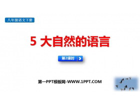 《大自然的语言》PPT下载(第2课时)-第一PPT