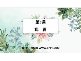 《我看》PPT优秀教学课件-第一PPT