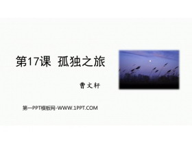 《孤独之旅》PPT优秀教学课件-第一PPT