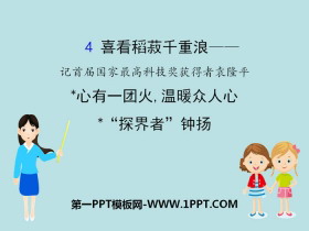 《喜看稻菽千重浪》《*心有一团火，温暖众人心》《*“探界者”钟扬》PPT课件-第一PPT