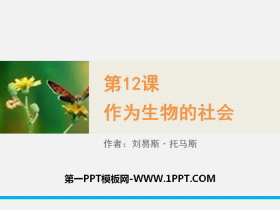《作为生物的社会》PPT下载-第一PPT