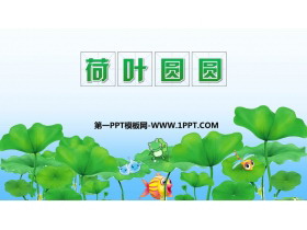 《荷叶圆圆》PPT精品课件下载-第一PPT