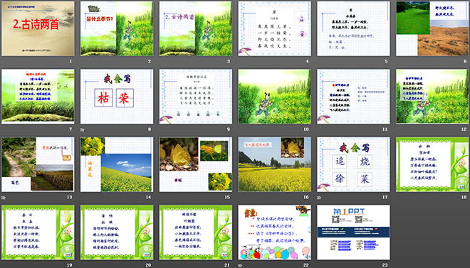 图片[2]-《草》《宿新市徐公店》PPT课件-第一PPT