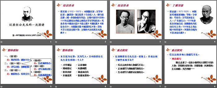 图片[2]-《记梁任公先生的一次演讲》PPT课件下载-第一PPT