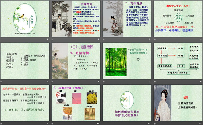 图片[2]-《声声慢》李清照词两首PPT课件-第一PPT