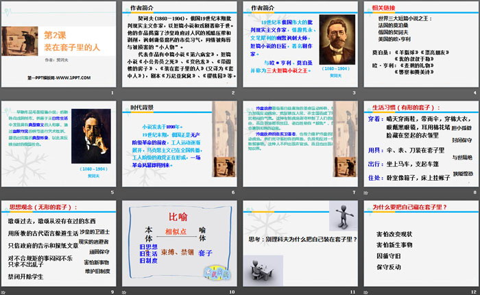 图片[2]-《装在套子里的人》PPT教学课件-第一PPT