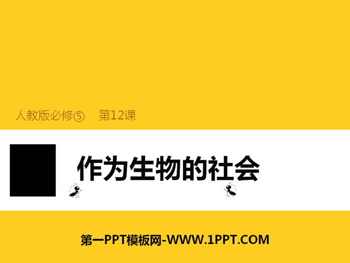 图片[1]-《作为生物的社会》PPT-第一PPT