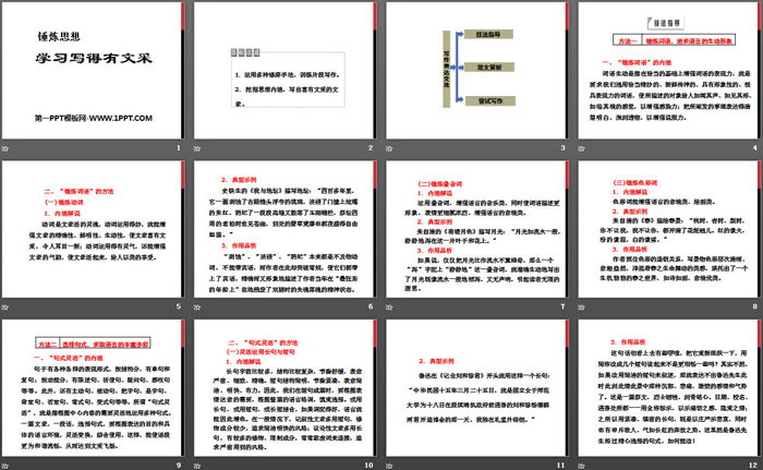 图片[2]-《锤炼思想 学习写得有文采》PPT课件-第一PPT