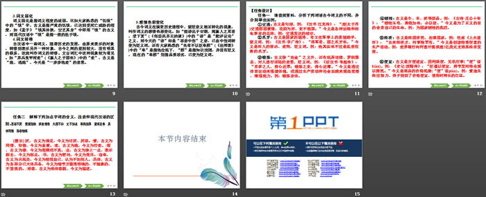 图片[3]-《把握古今词义的联系与区别》词语积累与词语解释PPT-第一PPT