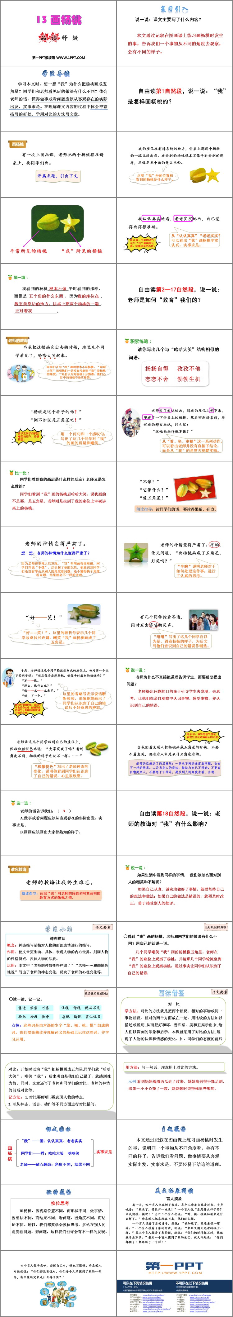 图片[2]-《画杨桃》PPT优秀课件下载-第一PPT