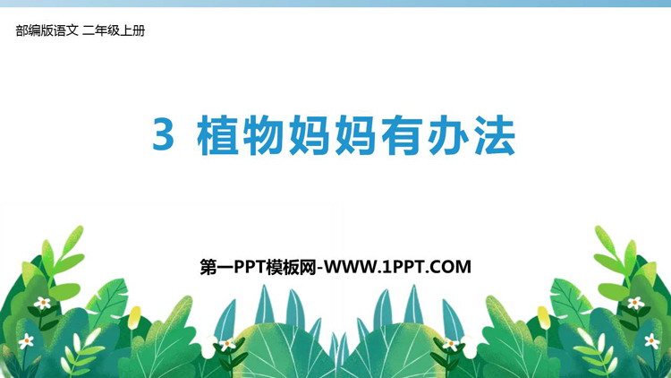 图片[1]-《植物妈妈有办法》PPT优秀教学课件下载-第一PPT