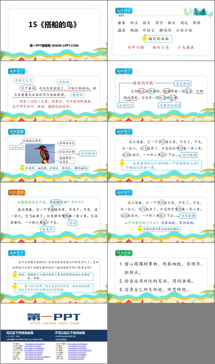 图片[2]-《搭船的鸟》PPT优质课件下载-第一PPT