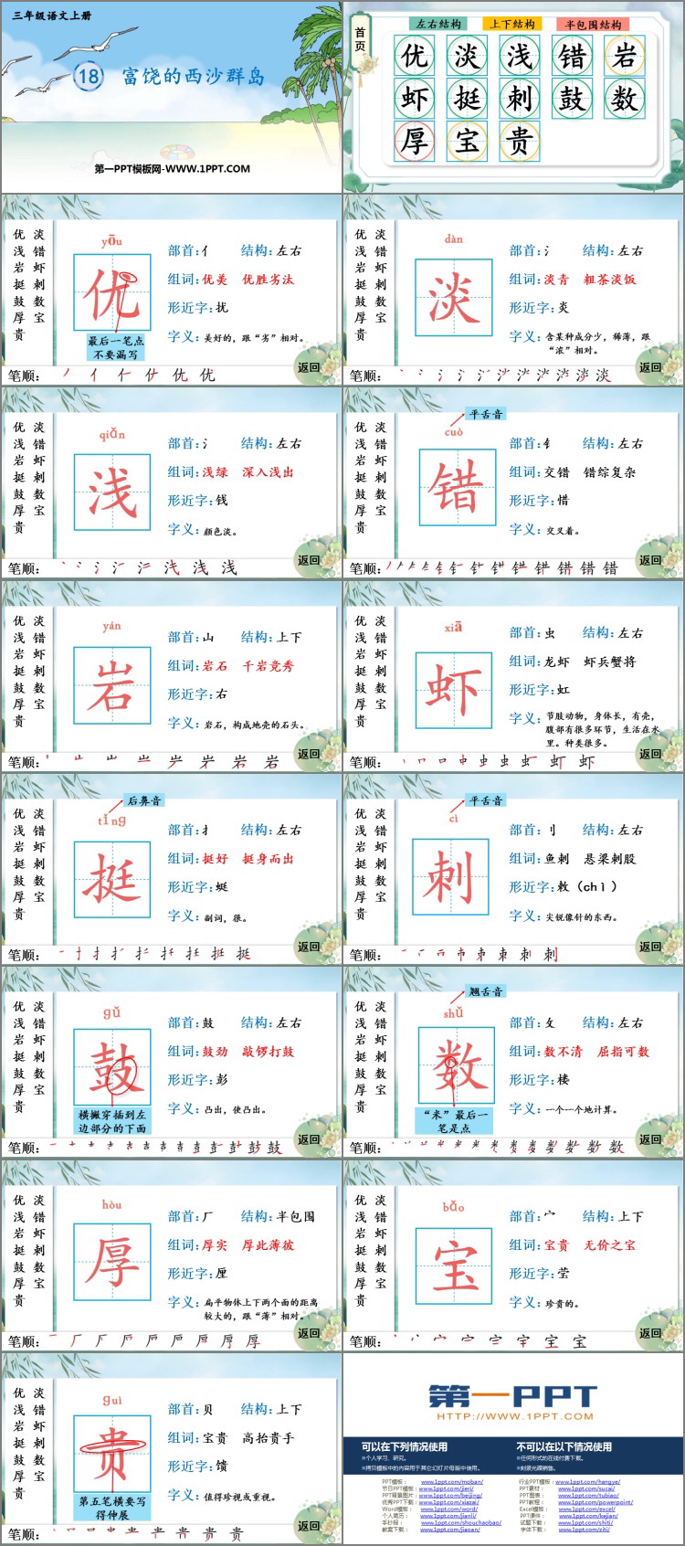 图片[2]-《富饶的西沙群岛》PPT免费课件下载-第一PPT