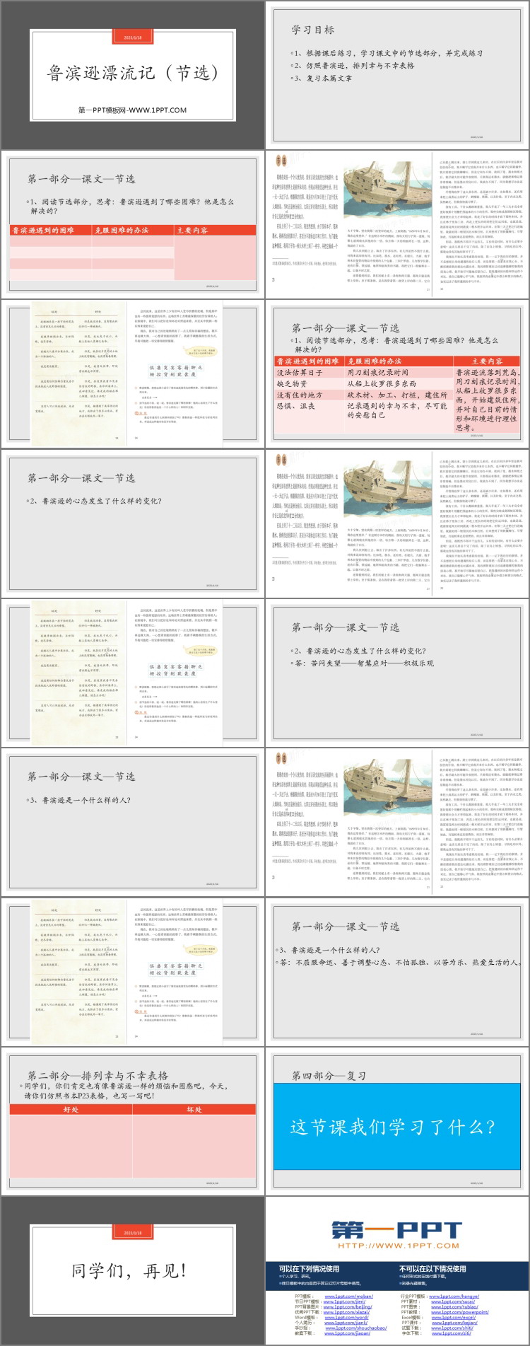 图片[2]-《鲁滨逊漂流记》PPT精品课件下载-第一PPT