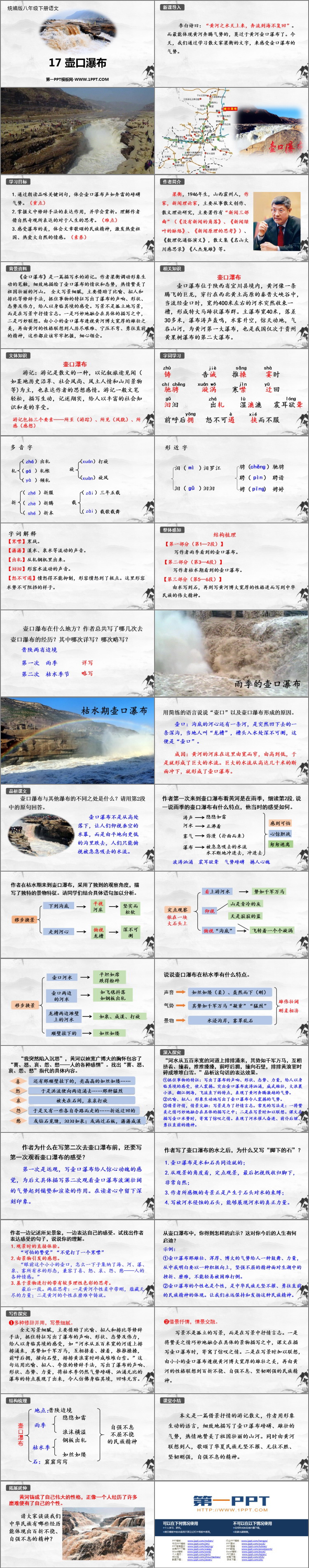 图片[2]-《壶口瀑布》PPTT优秀教学课件-第一PPT