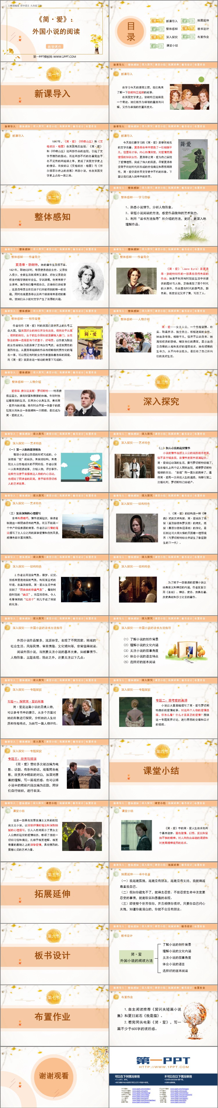 图片[2]-《简·爱》外国小说的阅读PPT下载-第一PPT