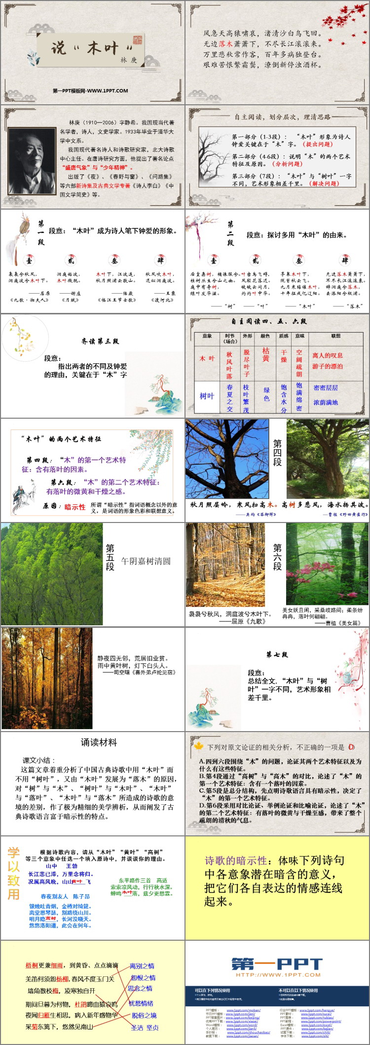 图片[2]-《说“木叶”》PPT精品课件-第一PPT