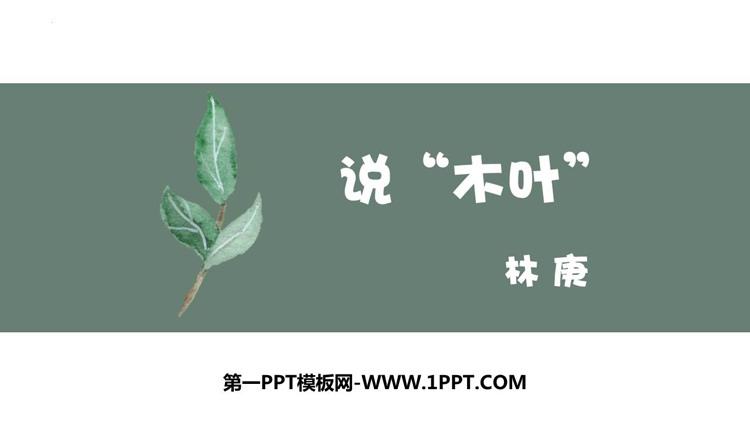 图片[1]-《说“木叶”》PPT免费课件下载-第一PPT