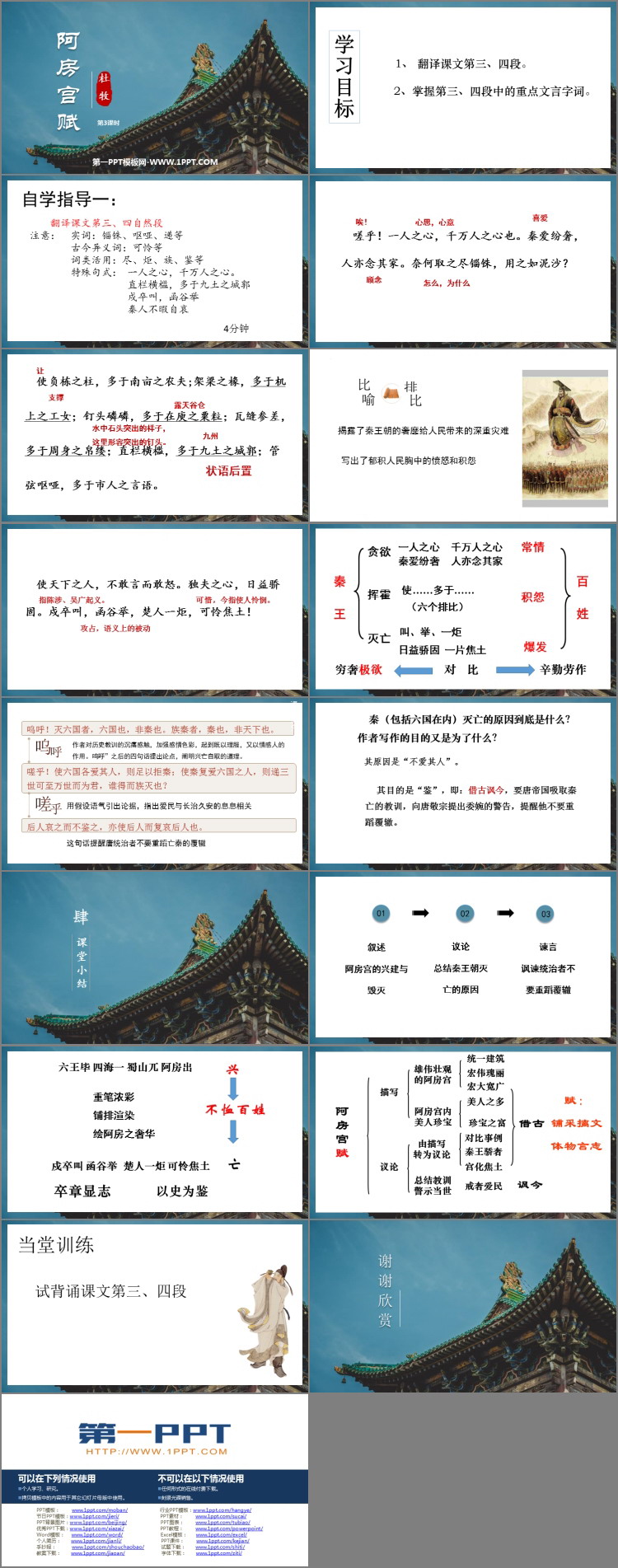 图片[2]-《阿房宫赋》PPT课件下载(第3课时)-第一PPT