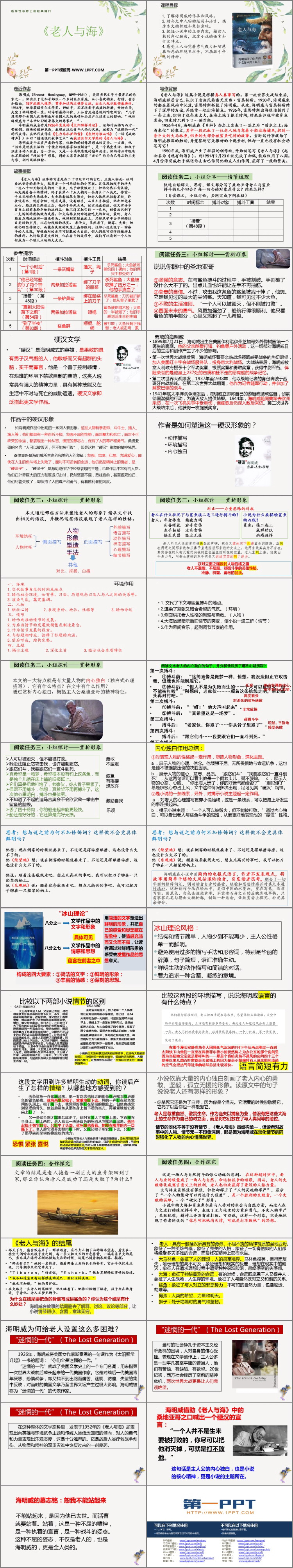 图片[2]-《老人与海》PPT免费下载-第一PPT