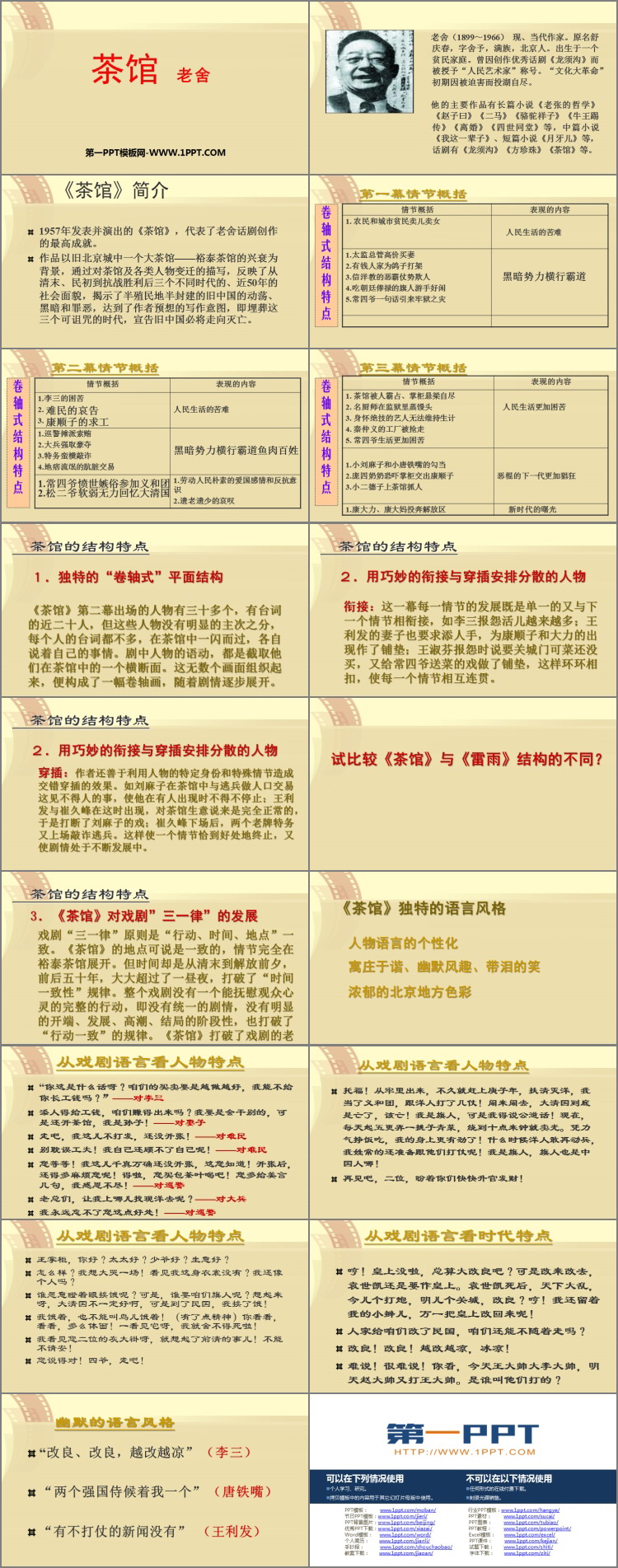 图片[2]-《茶馆》PPT课件下载-第一PPT