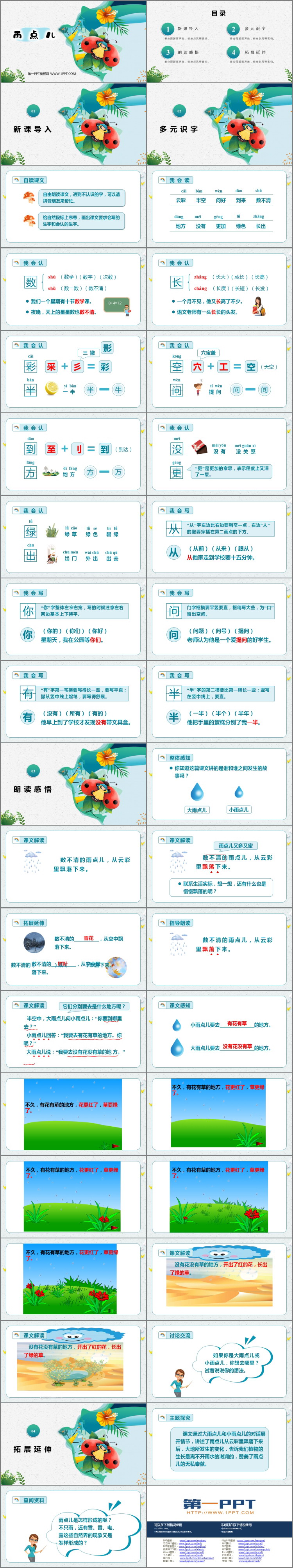 图片[2]-《雨点儿》PPT精品免费课件-第一PPT