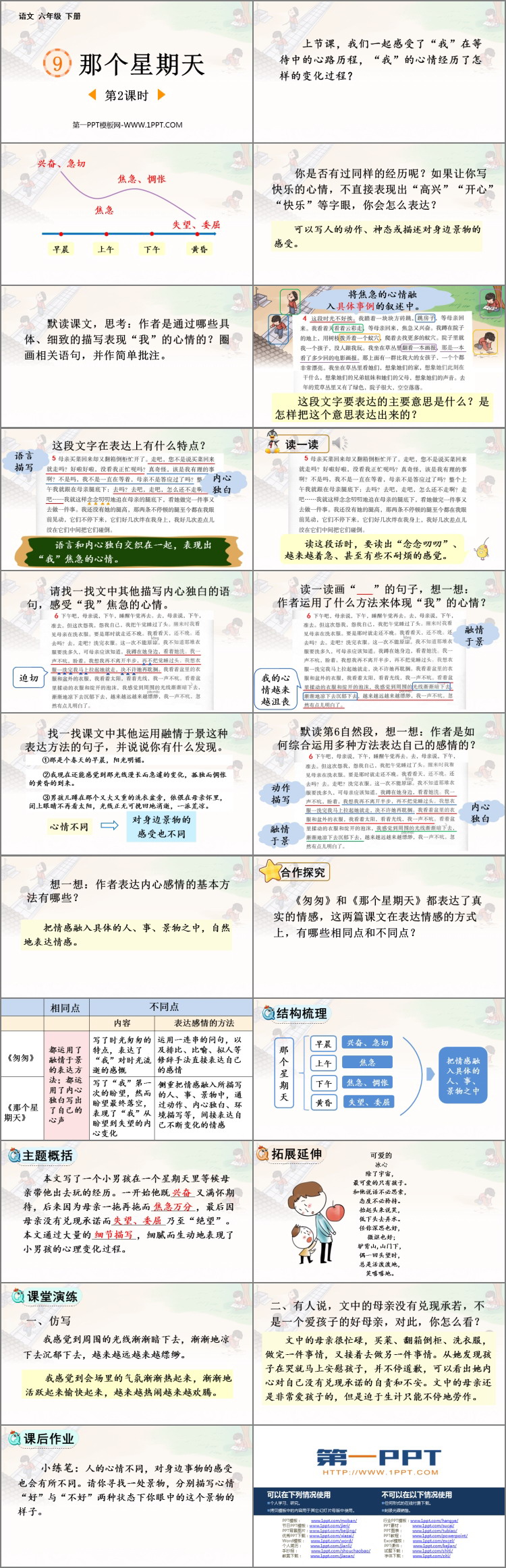 图片[2]-《那个星期天》PPT教学课件(第2课时)-第一PPT