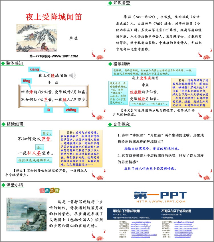 图片[2]-《夜上受降城闻笛》课外古诗词诵读PPT免费下载-第一PPT
