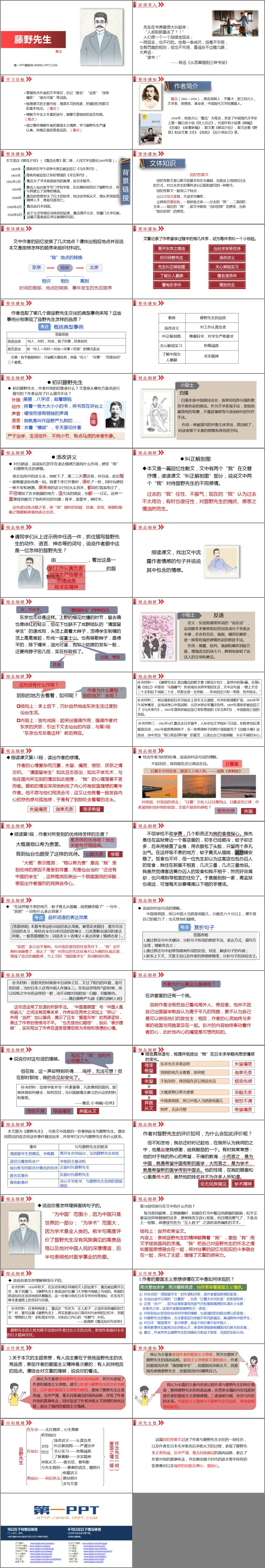 图片[2]-《藤野先生》PPT免费优质课件-第一PPT