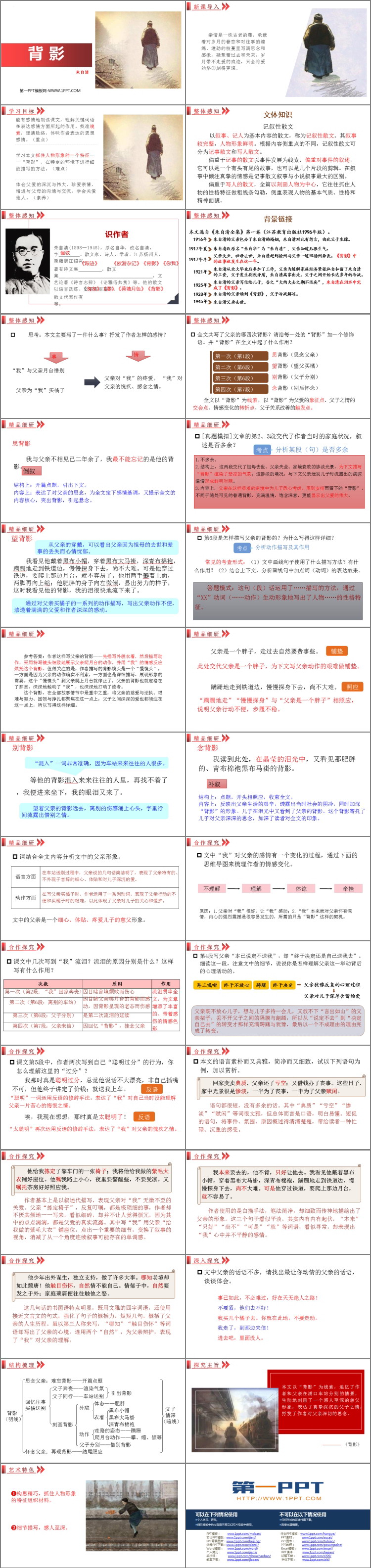 图片[2]-《背影》PPT优秀教学课件-第一PPT