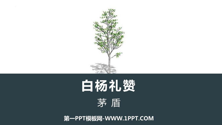 图片[1]-《白杨礼赞》PPT免费优质课件-第一PPT