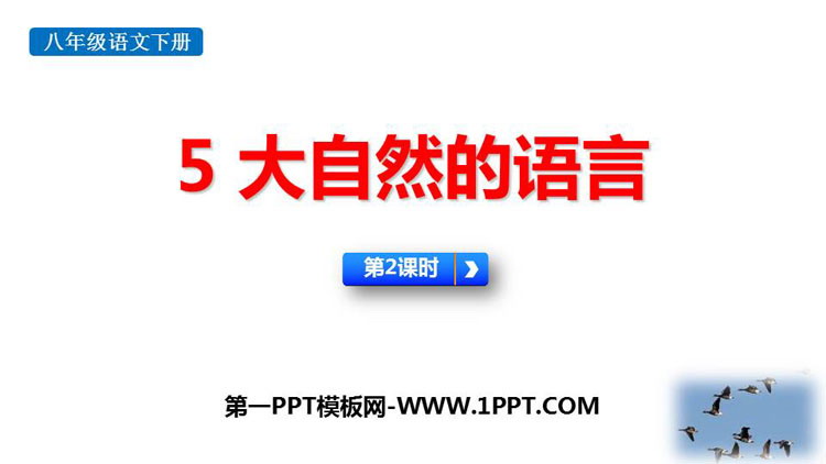 图片[1]-《大自然的语言》PPT下载(第2课时)-第一PPT