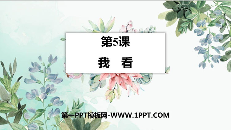 图片[1]-《我看》PPT优秀教学课件-第一PPT