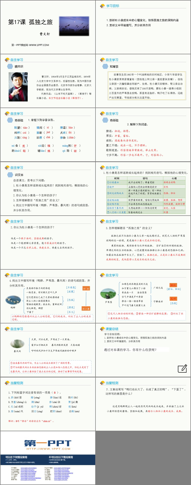 图片[2]-《孤独之旅》PPT优秀教学课件-第一PPT