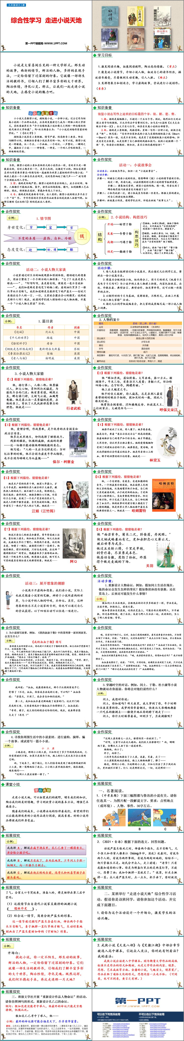 图片[2]-《走进小说天地》PPT免费下载-第一PPT