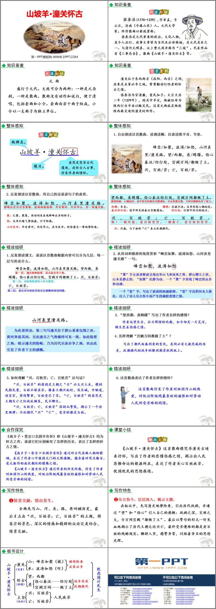 图片[2]-《山坡羊·潼关怀古》PPT精品教学课件-第一PPT